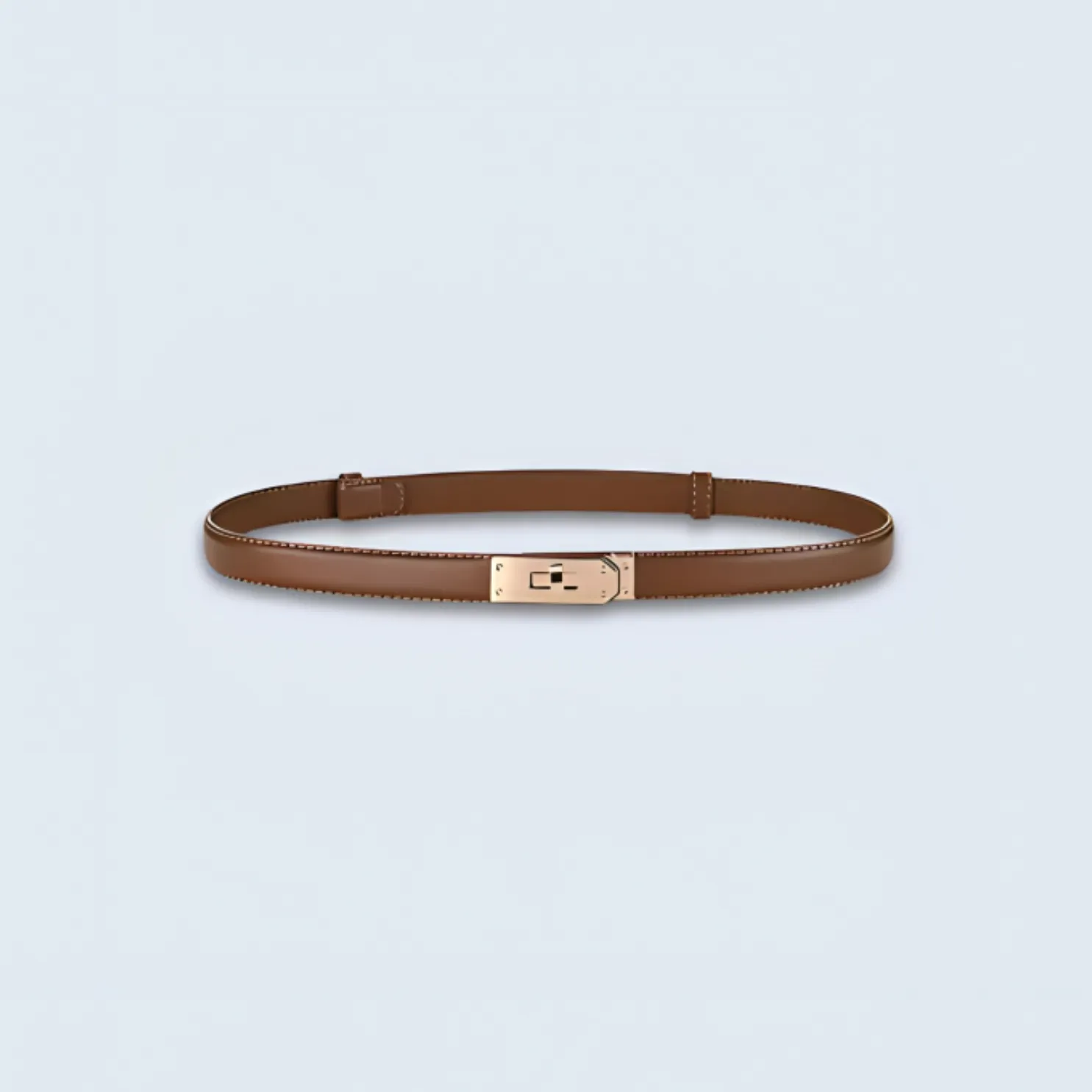Luxe Waistband - Leather Buckle Belt for Woman