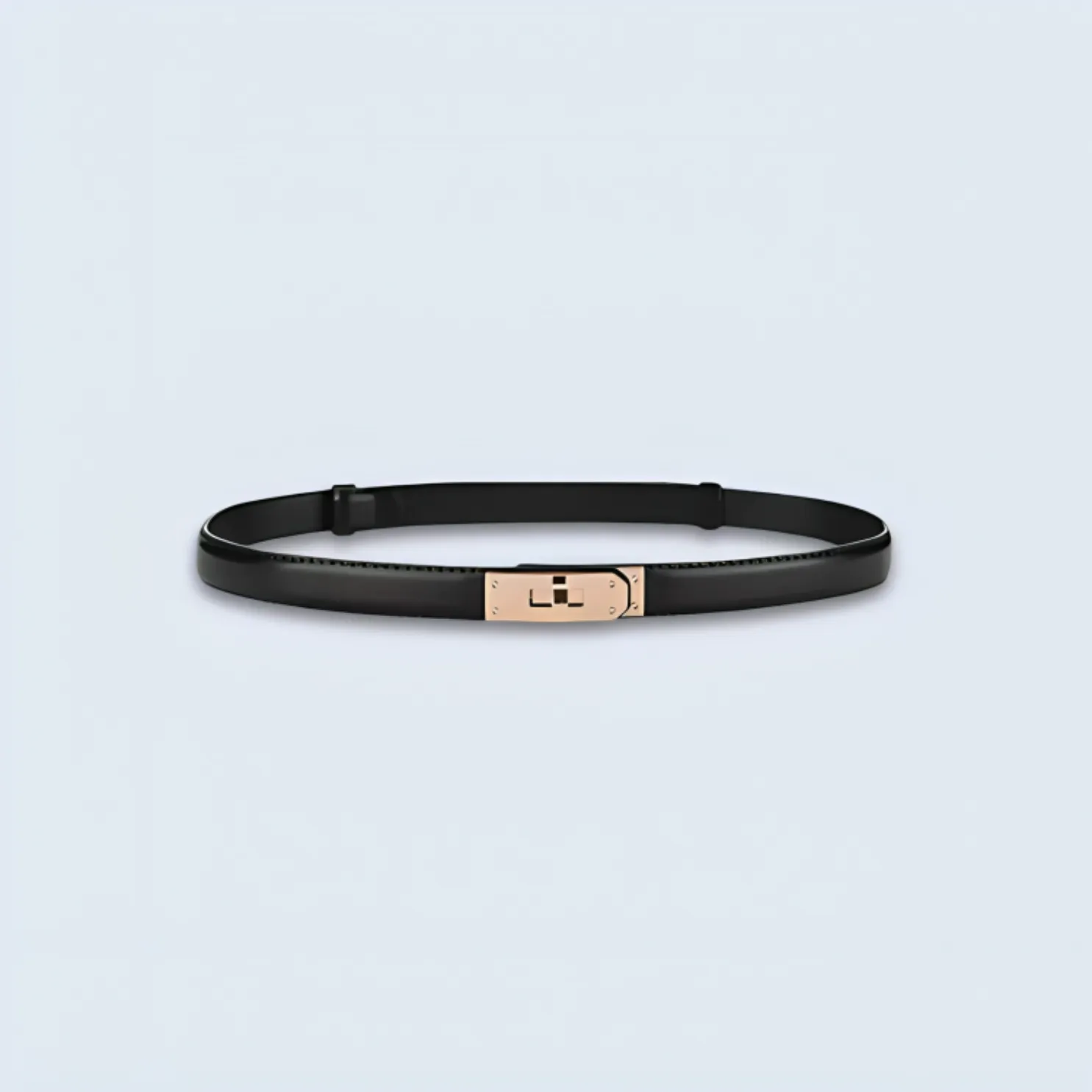 Luxe Waistband - Leather Buckle Belt for Woman