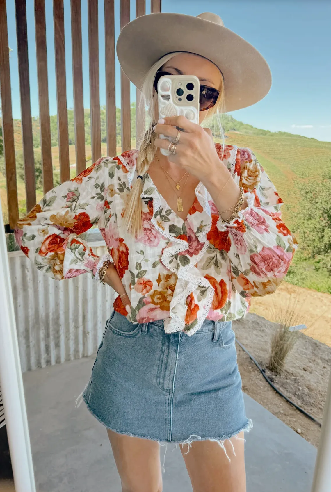 Lydia Ruffle Top