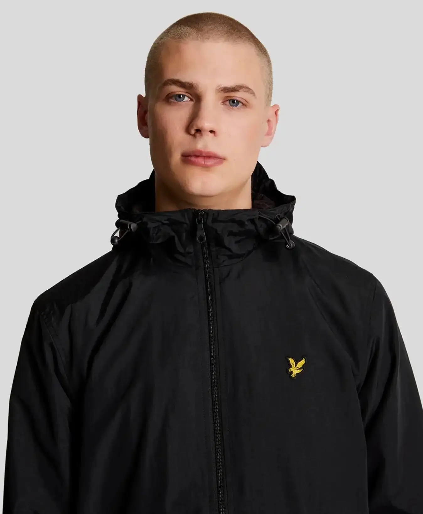 Lyle & Scott Zip Through Hooded Jacket Black