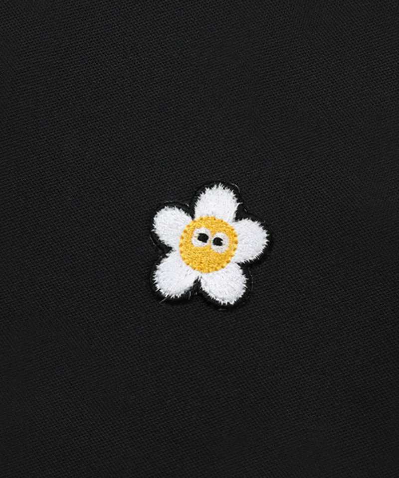 MACKY Golf: Daisy Puff Frill T-Shirt - Black