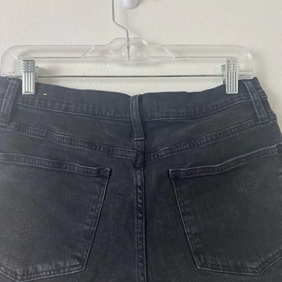 Madewell High-Rise Denim Shorts Slight Fade Black Sz 28