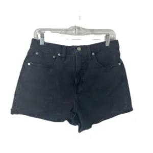 Madewell High-Rise Denim Shorts Slight Fade Black Sz 28