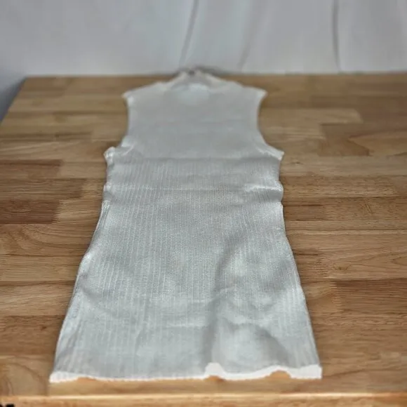 Madewell Rib Mockneck Sweater Tank Top White Size XXS