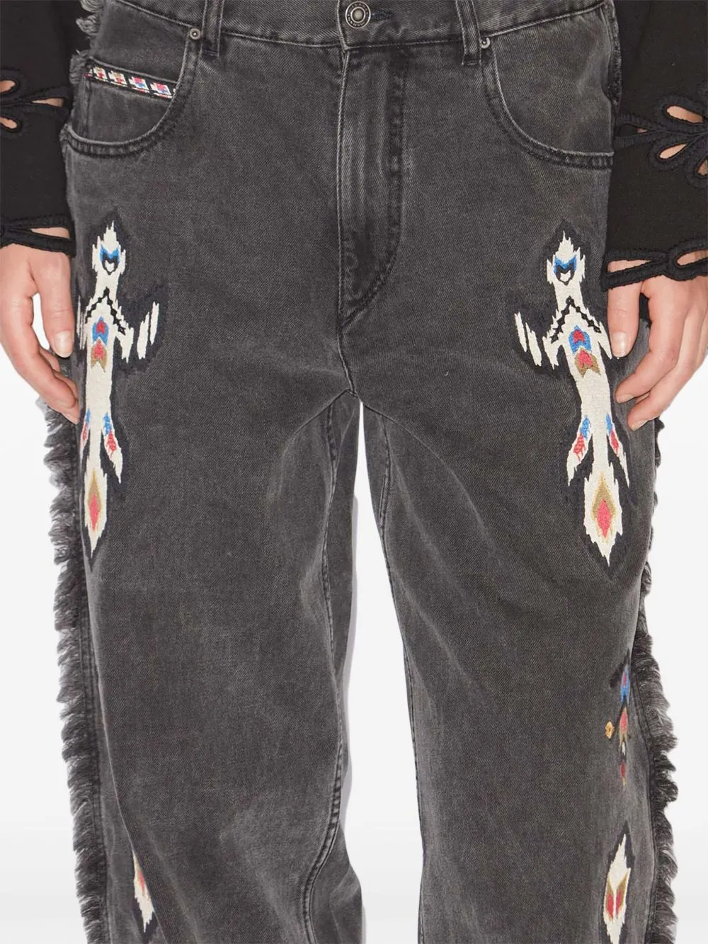 Maella embroiderd denim jeans