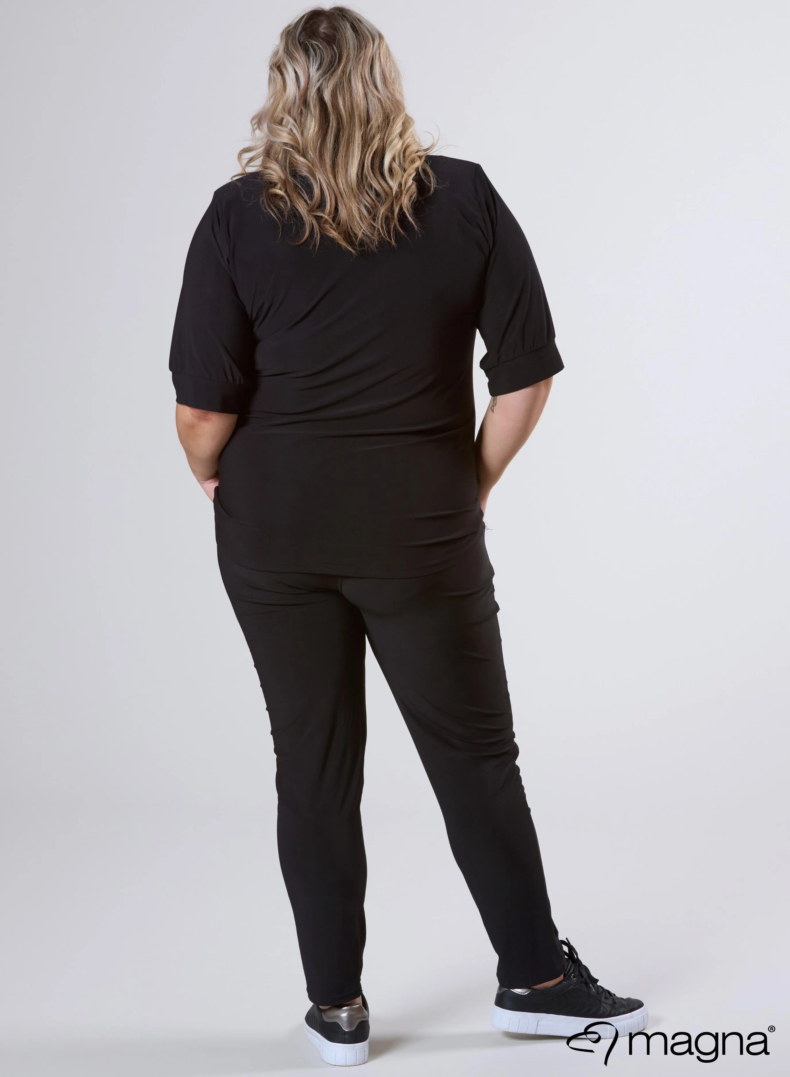 Magna Puff Sleeve Shirt Black