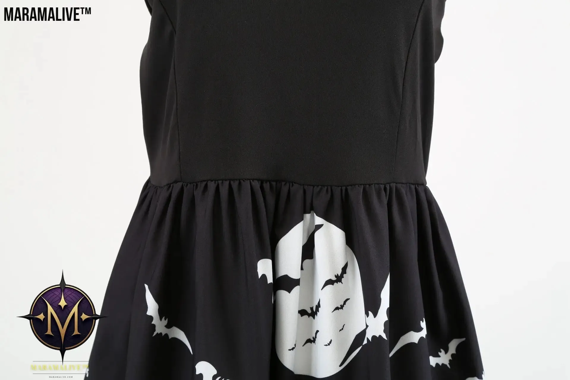 Maramalive™ Halloween Retro Floral Print Swing Dress