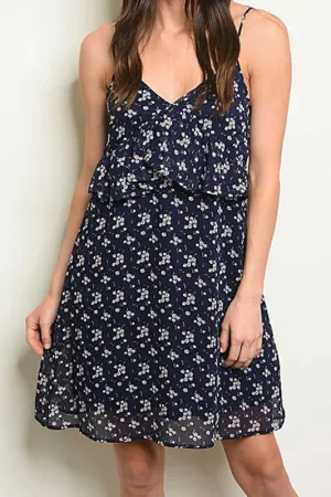 MARIA FLORAL NAVY DRESS