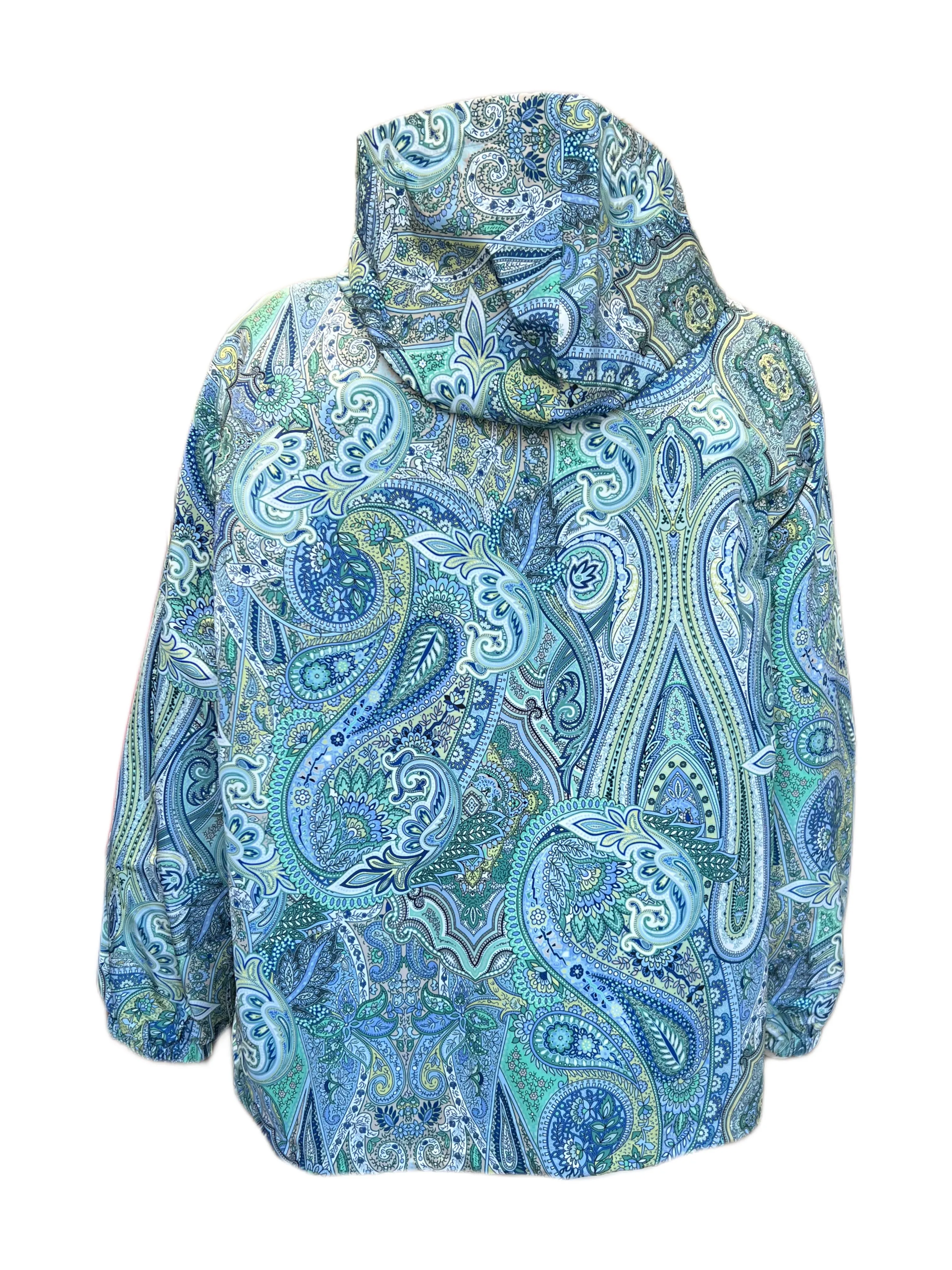 Marina Rinaldi Women's Multicolor Taborbis Raincoat Jacket NWT