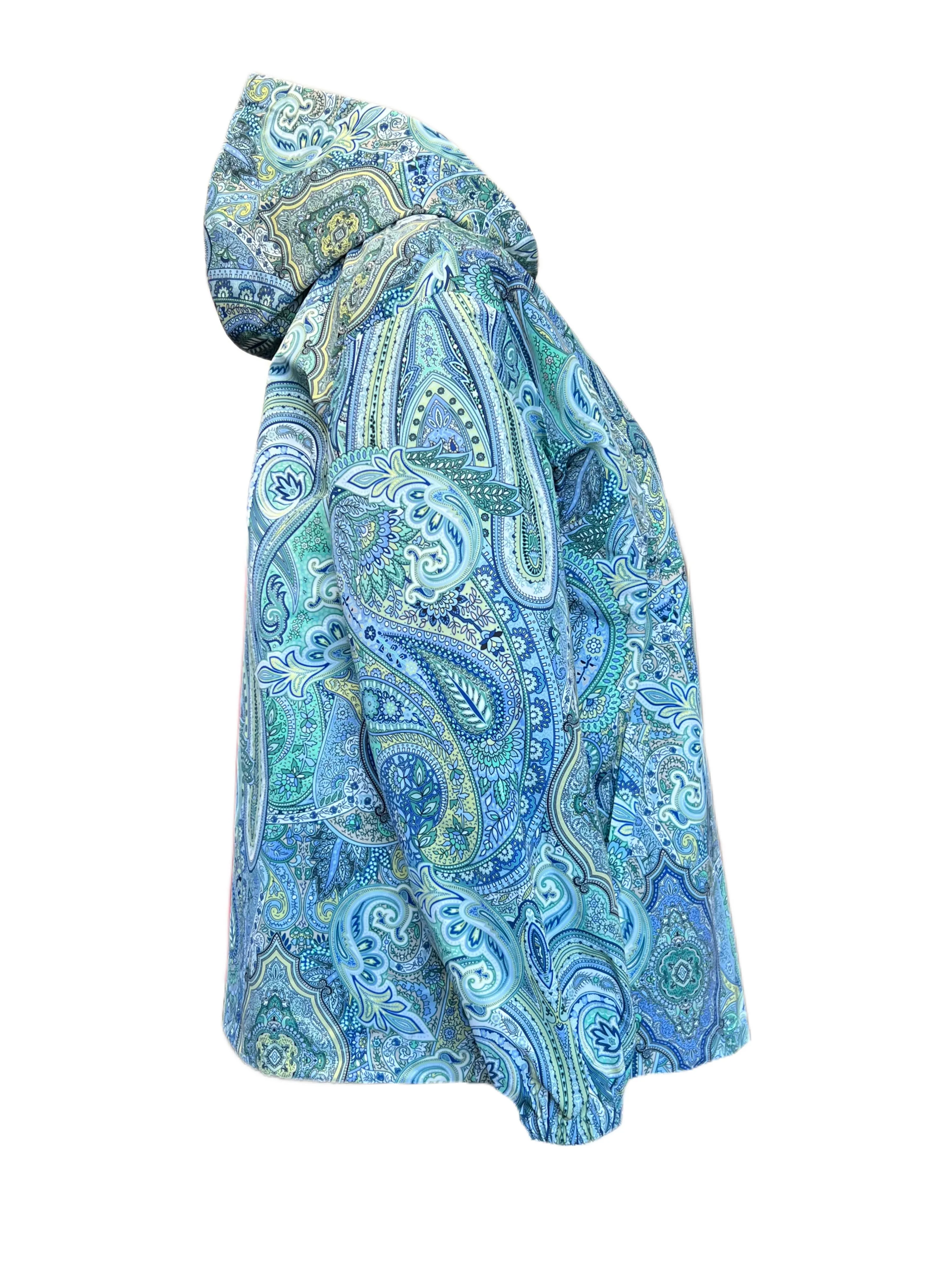 Marina Rinaldi Women's Multicolor Taborbis Raincoat Jacket NWT