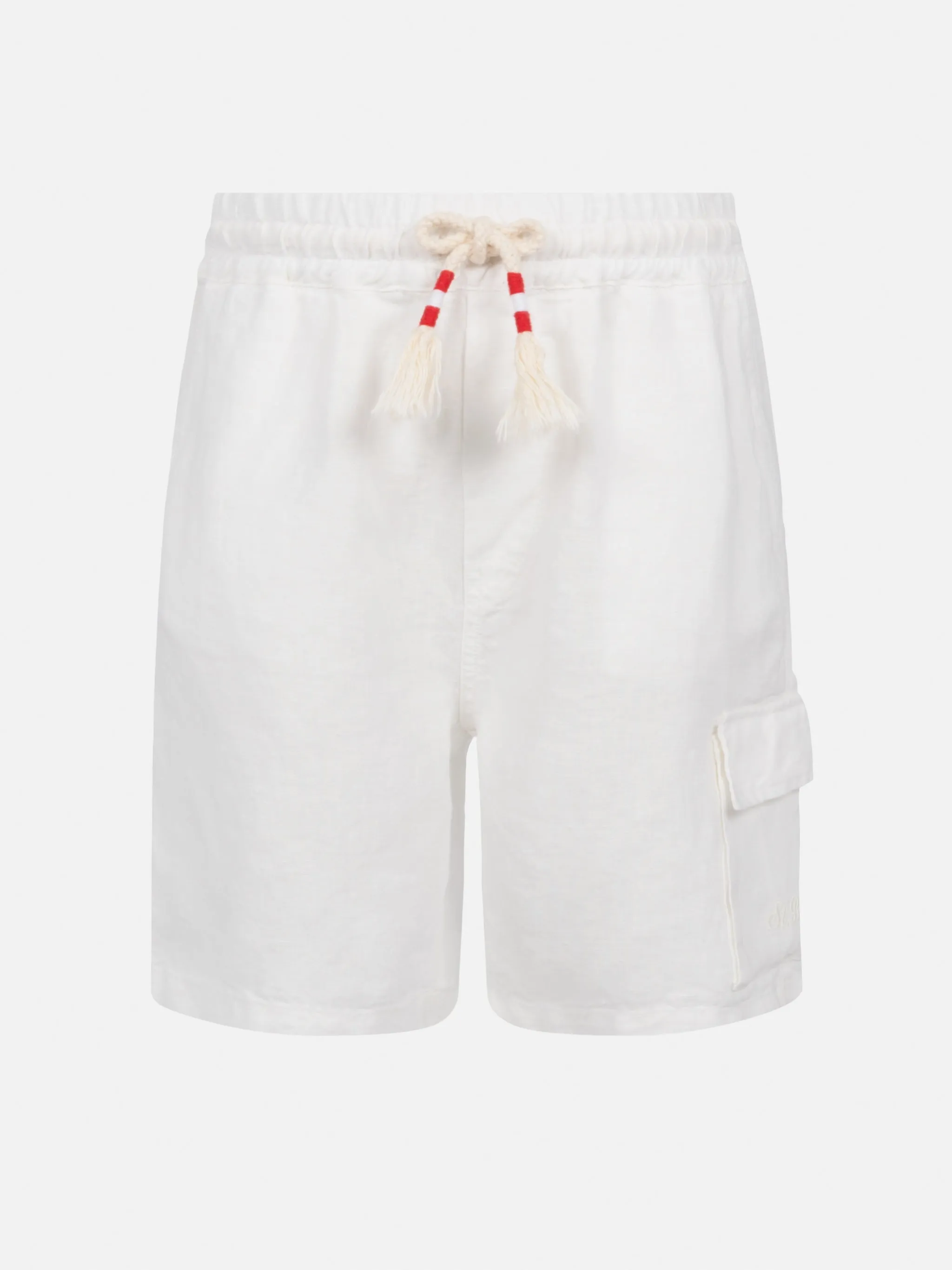 Marseille Jr white linen bemuda
