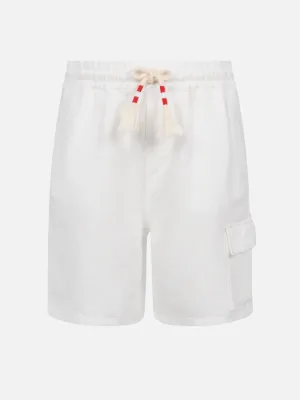 Marseille Jr white linen bemuda