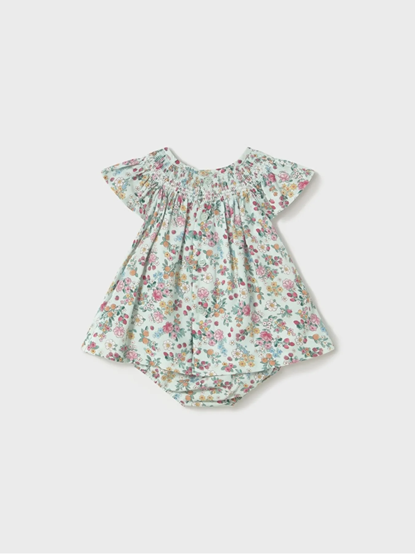 Mayoral Baby Girl Floral Printed Dress With Bloomers - 2 Colours