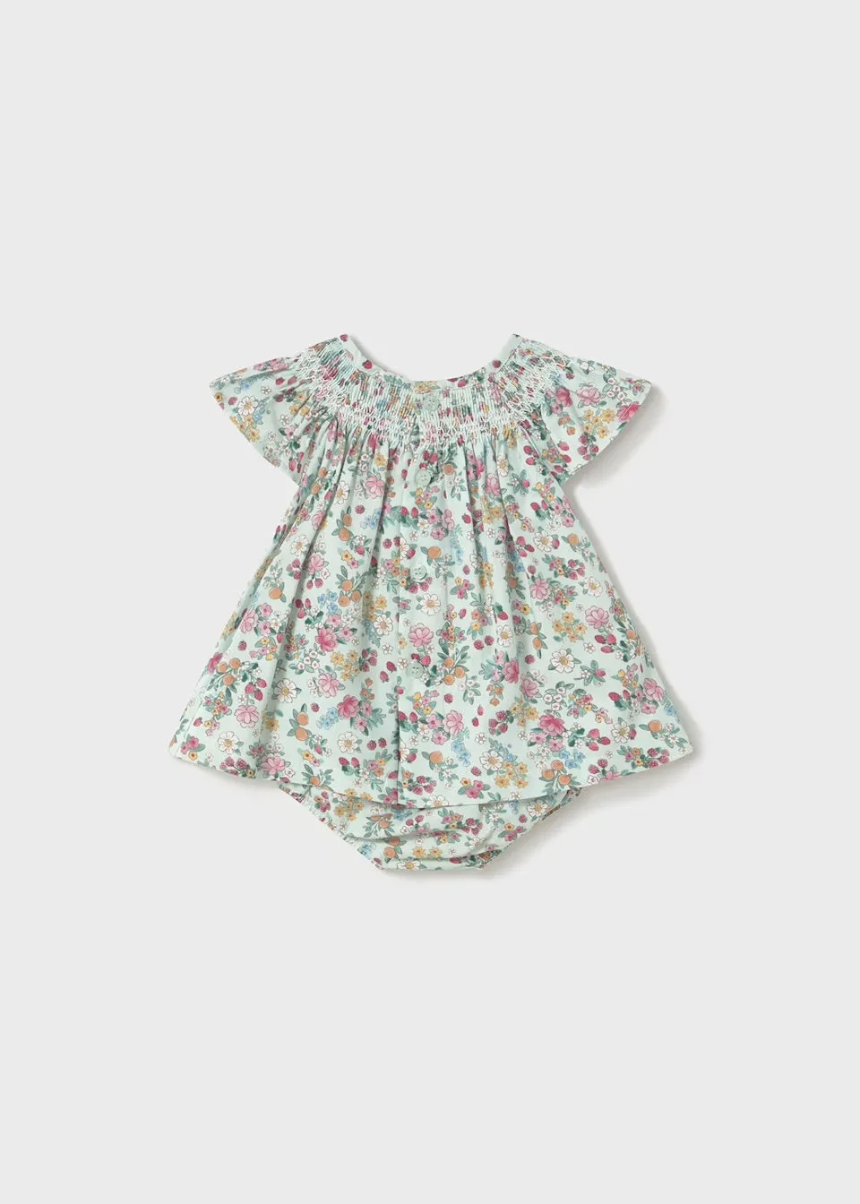Mayoral Baby Girls Dress 1867 Aqua Floral