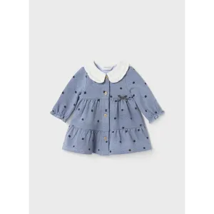 Mayoral Polka Dot Ruffle Neck Dress
