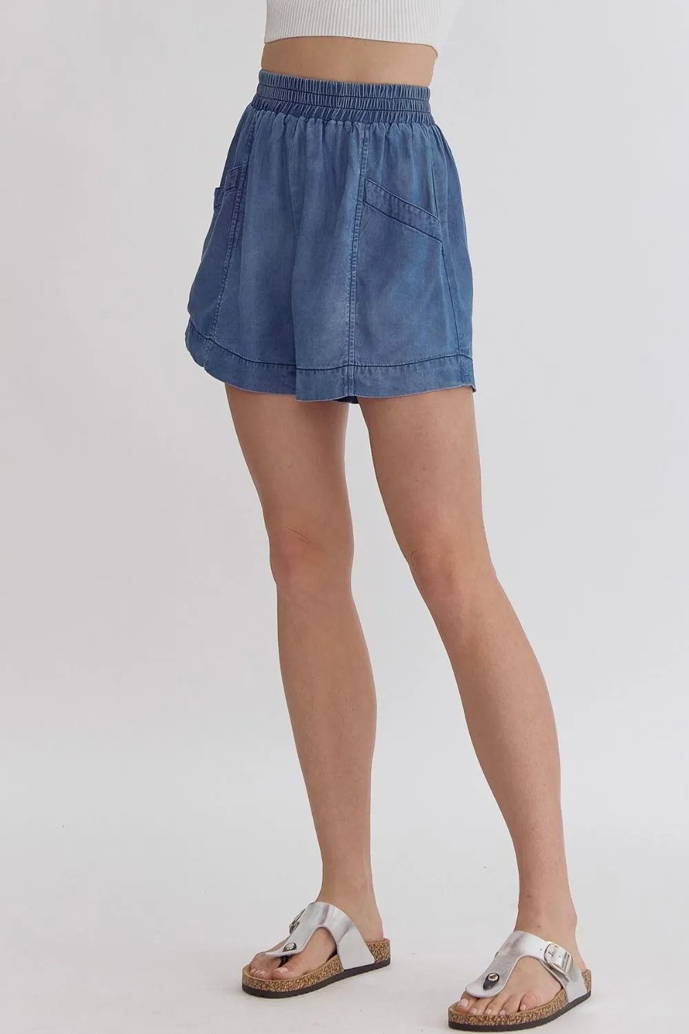 Medium Chambray Shorts