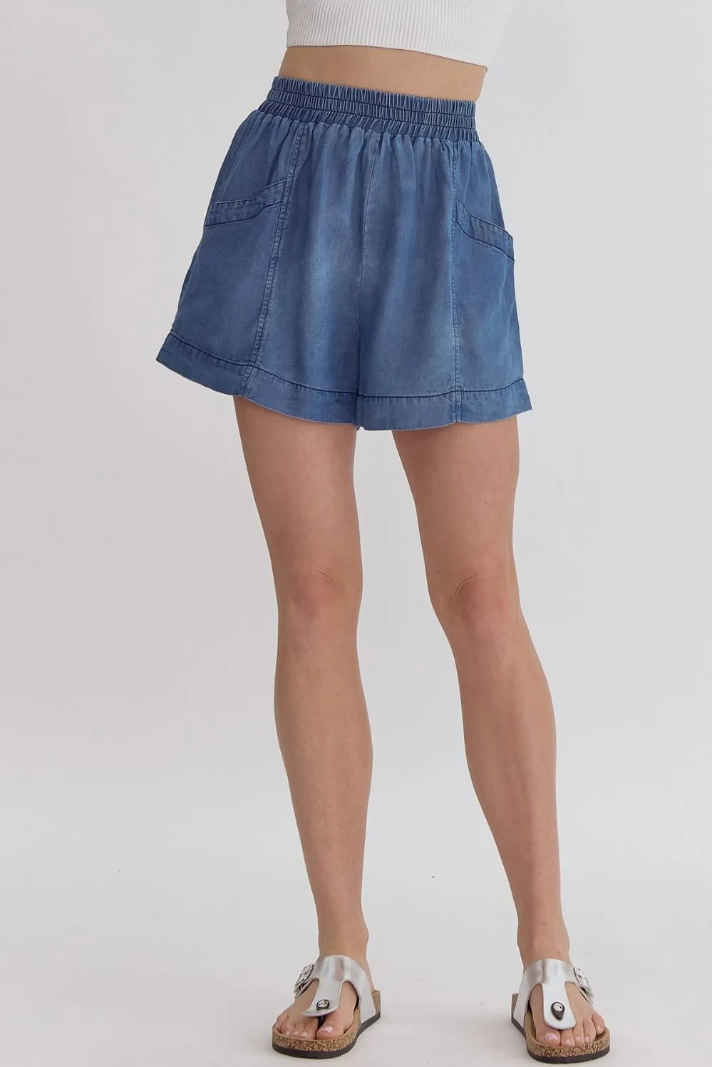 Medium Chambray Shorts