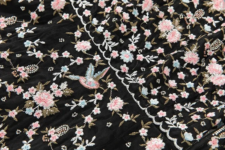 Melisse Floral Embroidery Dress