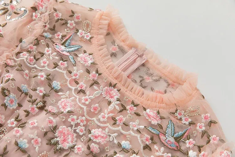 Melisse Floral Embroidery Dress