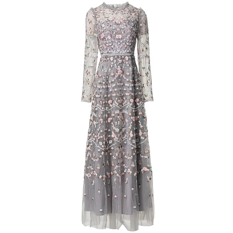 Melisse Floral Embroidery Dress