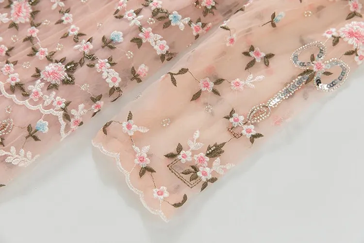Melisse Floral Embroidery Dress