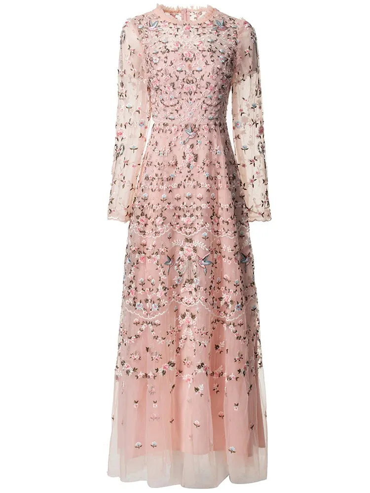 Melisse Floral Embroidery Dress