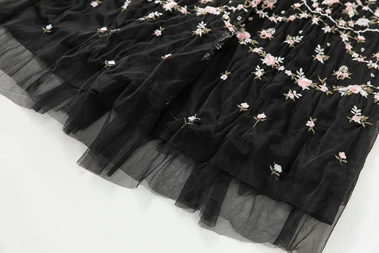 Melisse Floral Embroidery Dress