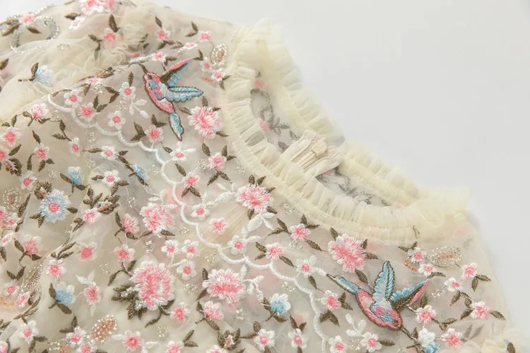 Melisse Floral Embroidery Dress