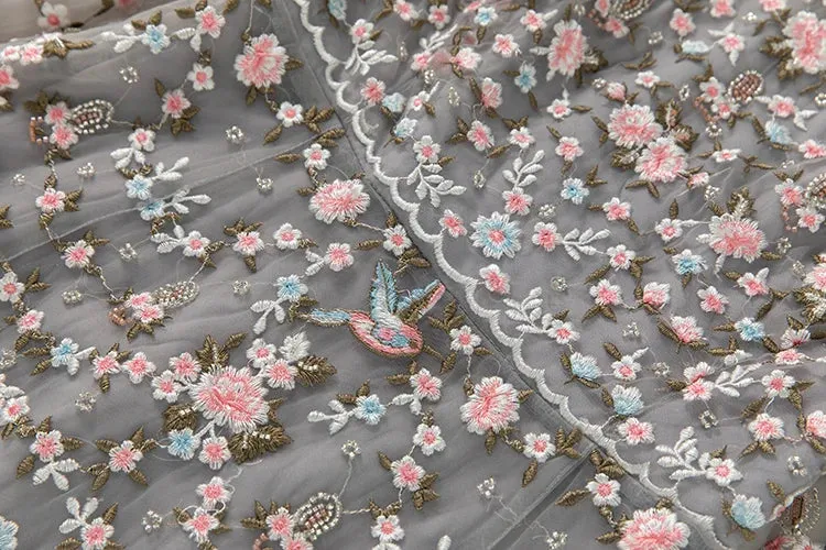 Melisse Floral Embroidery Dress
