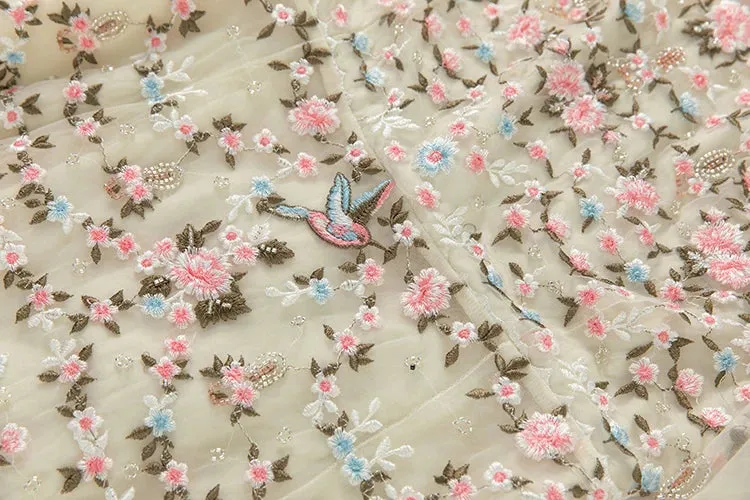 Melisse Floral Embroidery Dress
