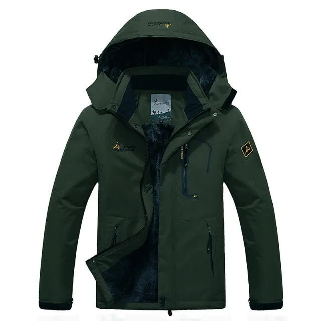 Men Winter Parkas 2021 New Windproof Thick Warm Fleece Jacket Coat Men Autumn Outwear Fashion Outdoor Hooded Casual Parkas Men
