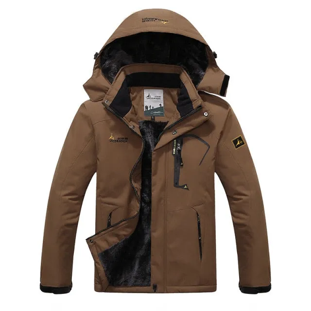 Men Winter Parkas 2021 New Windproof Thick Warm Fleece Jacket Coat Men Autumn Outwear Fashion Outdoor Hooded Casual Parkas Men