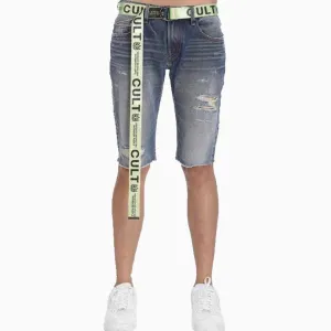 Men's Belted Rocker Denim Short