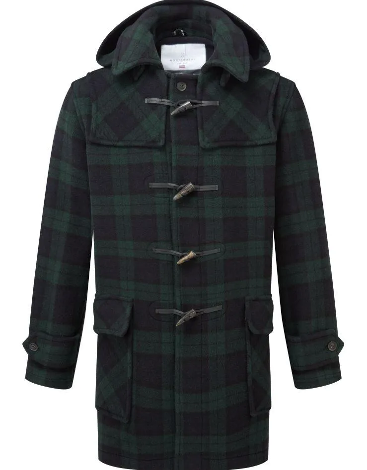Men's Blackwatch London Custom Fit Convertible Duffle Coat, With Original Removable Hood And Horn Toggles