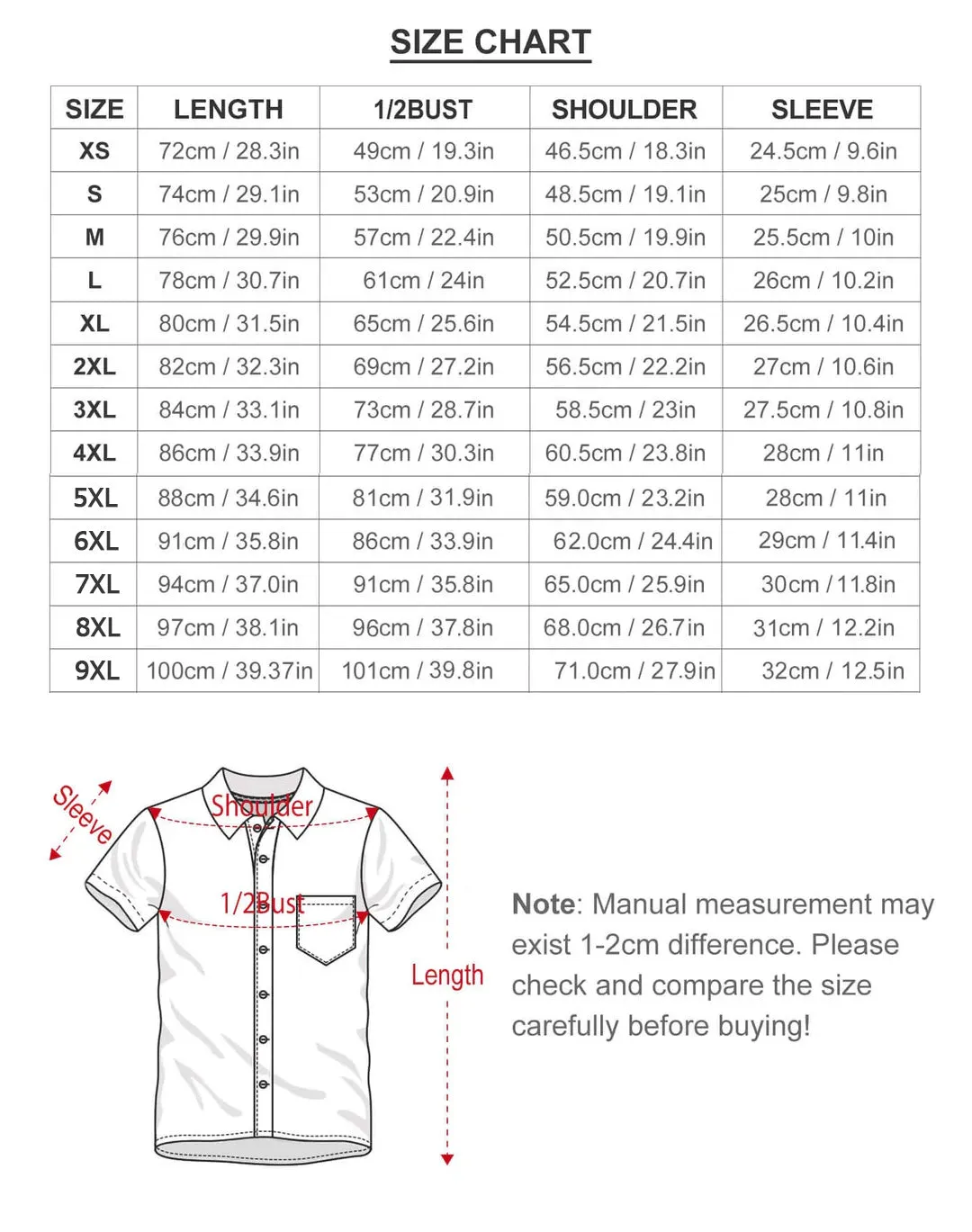 Men's classic red striped musical note print shirt 2409010664