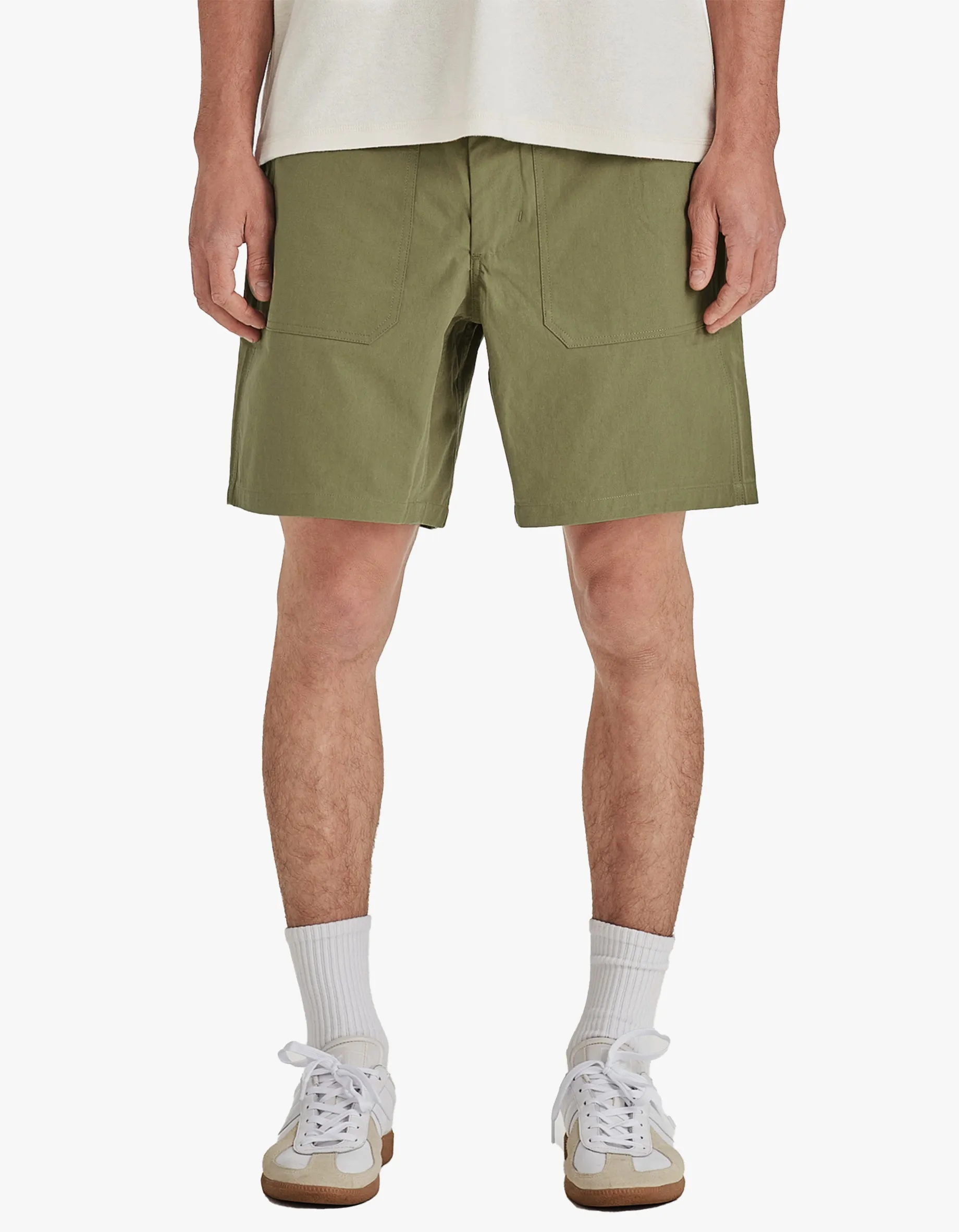 Mens Drill Utility Shorts - Khaki