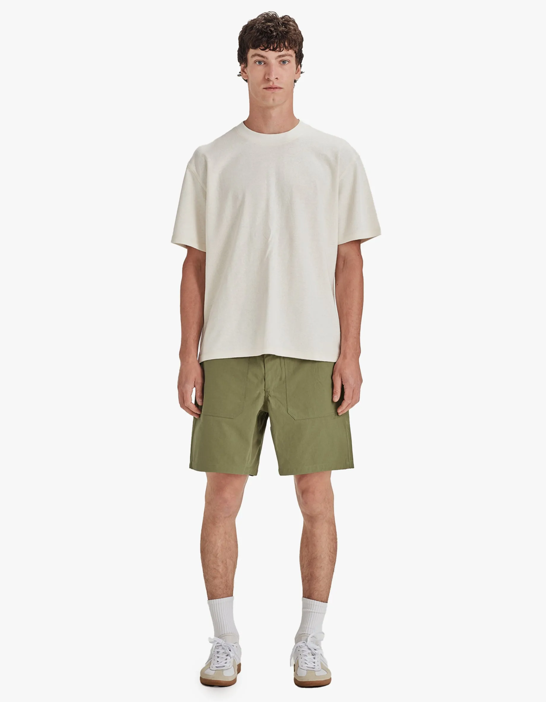 Mens Drill Utility Shorts - Khaki