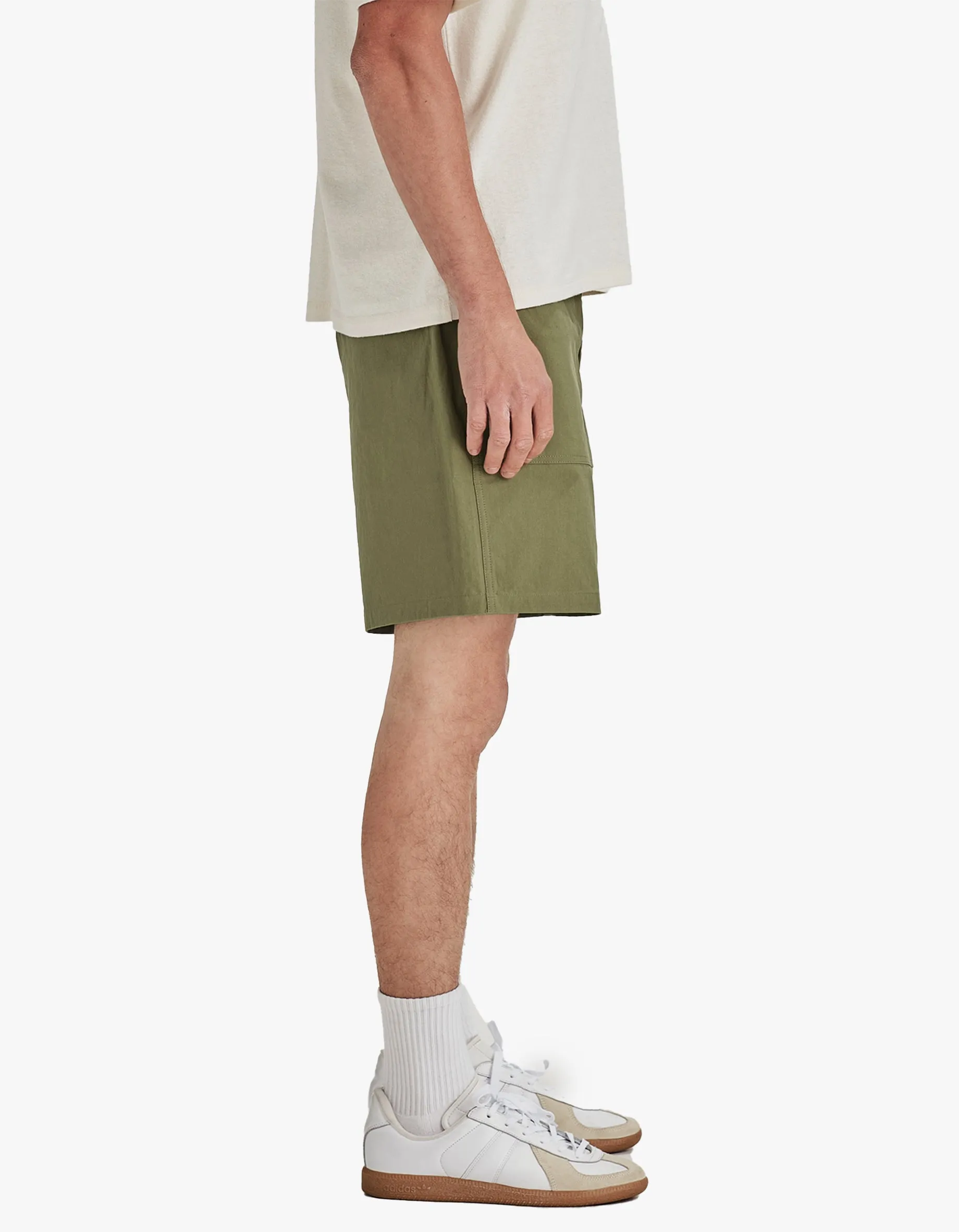 Mens Drill Utility Shorts - Khaki