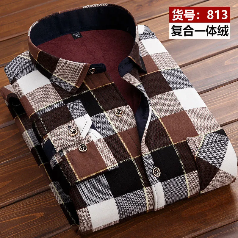 Men's Fashion Bright Casual Shirt Striped Long Sleeve Autumn Shirts