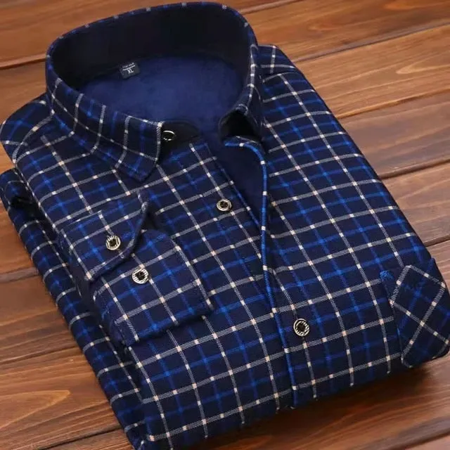 Men's Fashion Bright Casual Shirt Striped Long Sleeve Autumn Shirts