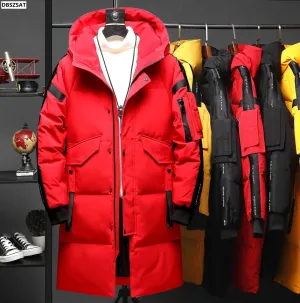 Men's Stylish Down Jacket Thick Warm Brand Parka Winter Coats