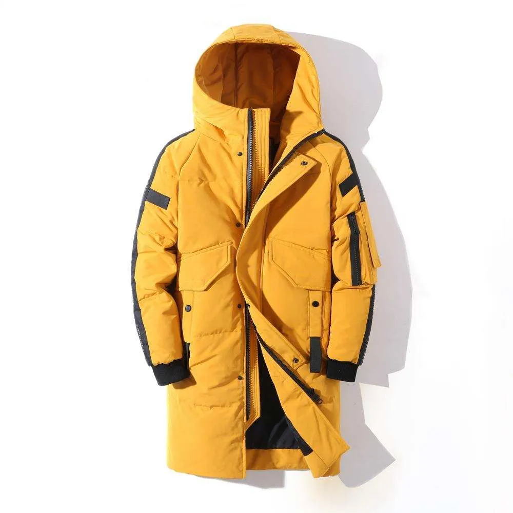 Men's Stylish Down Jacket Thick Warm Brand Parka Winter Coats