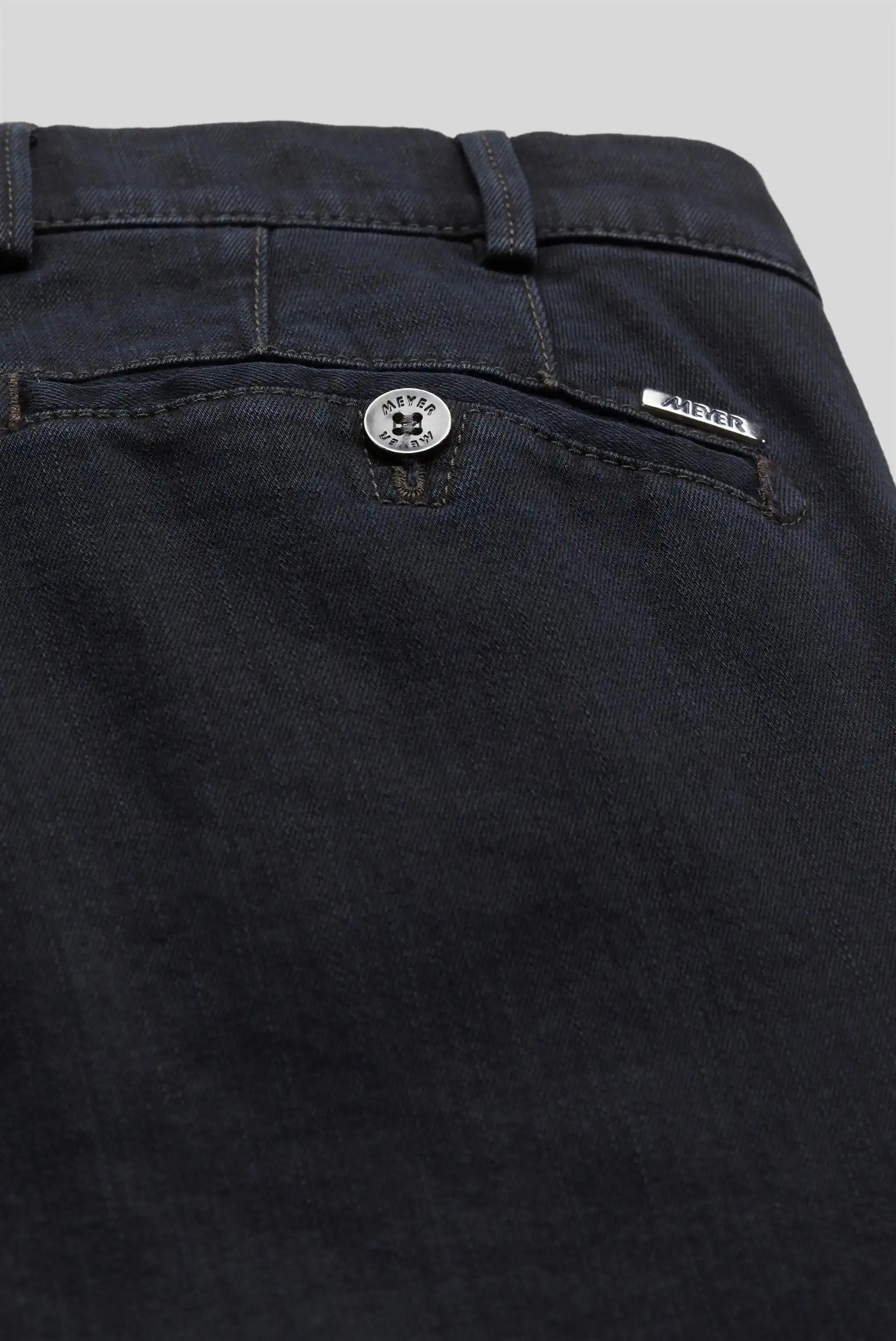 MEYER Roma Denim Trousers - 629 Stretch Core Spun - Navy