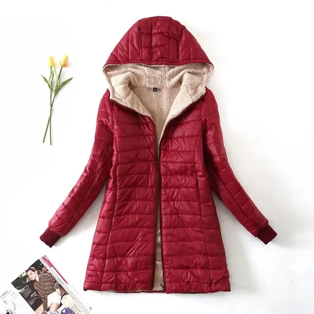 Mid-length hooded parka jacket by WOLFFMODE