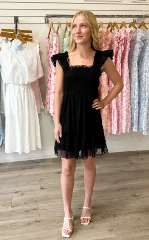 Midnight Muse Black Mini Dress