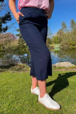 Milo High Waisted Navy Culotte
