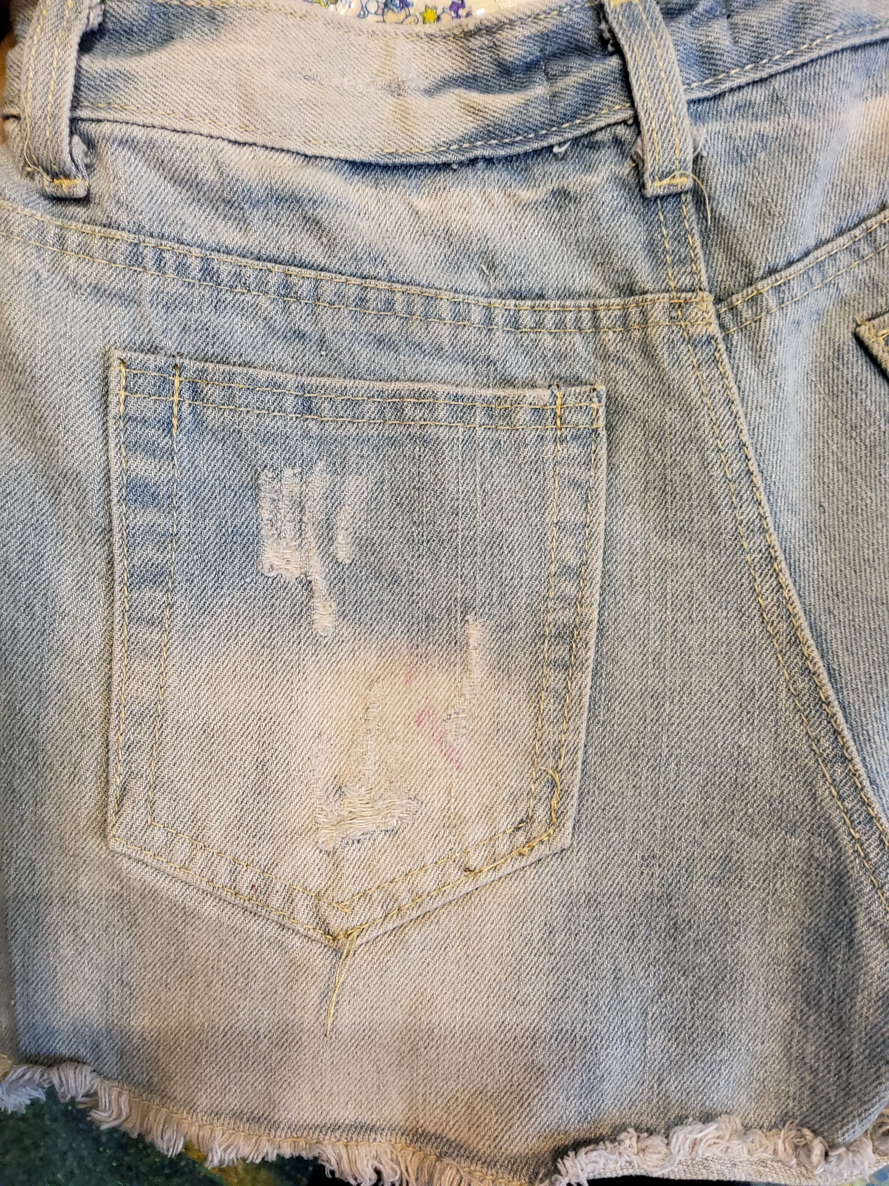 Mini jeans shorts