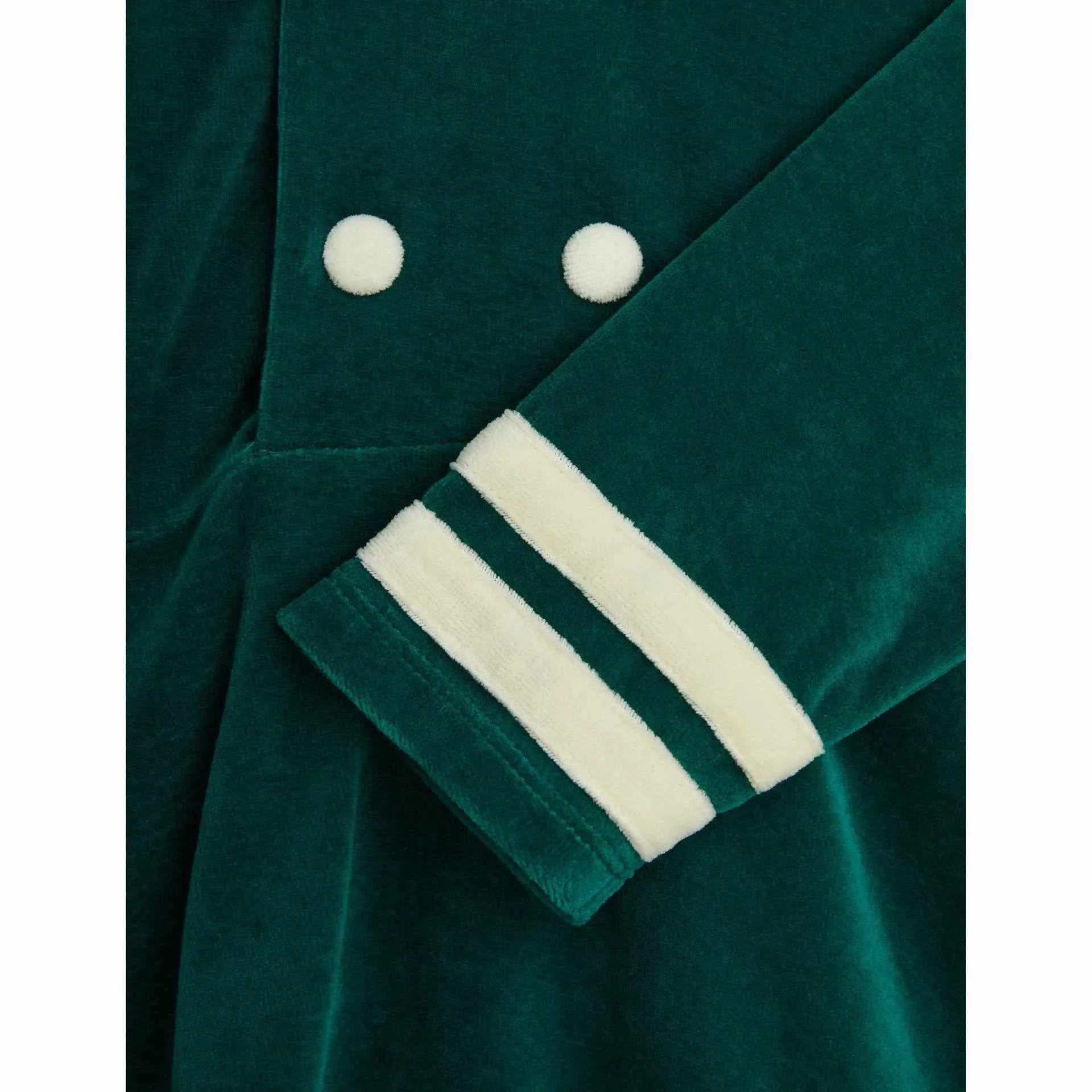 Mini Rodini - Sailor velour dress - green