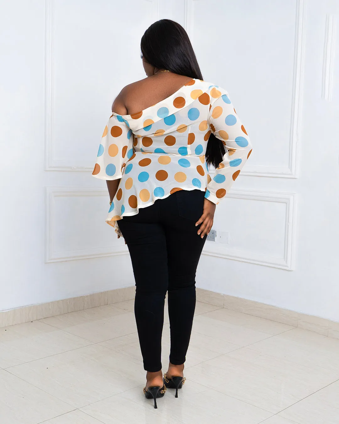 Mismatched Sleeves Blouse