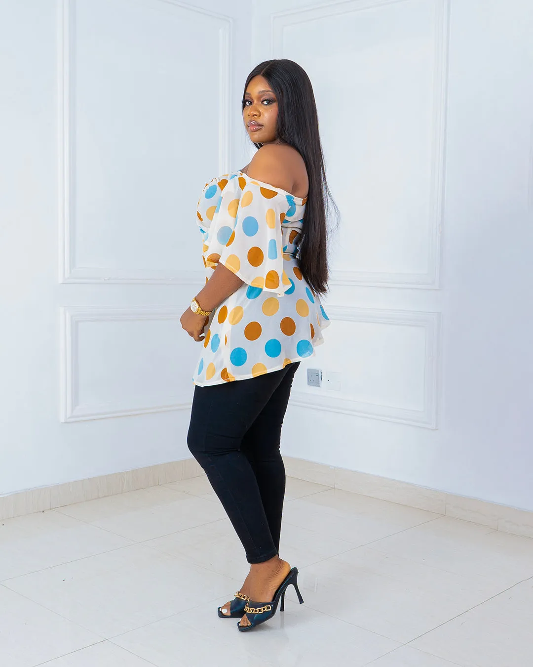 Mismatched Sleeves Blouse